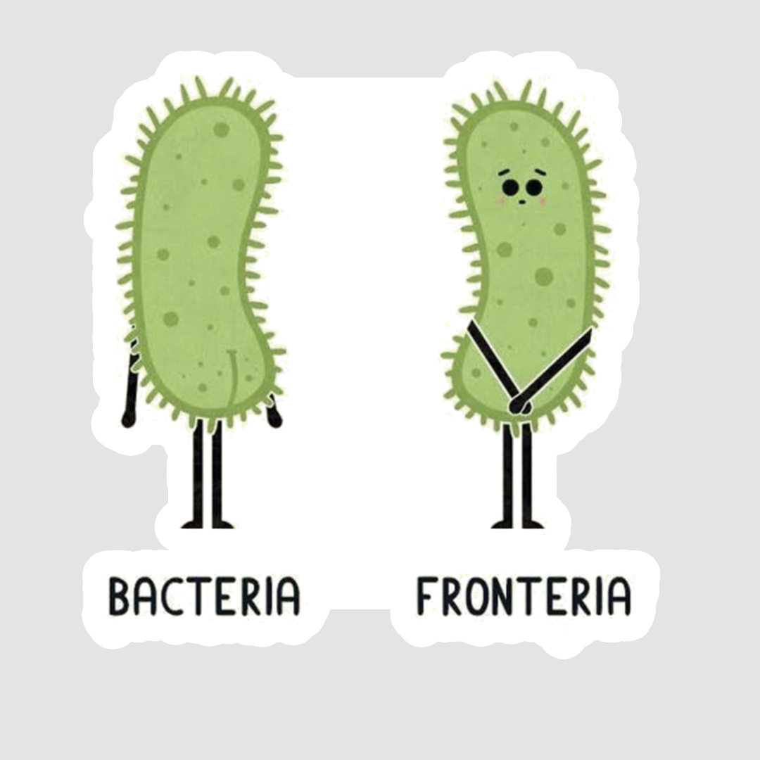 Bacteria Frontera Sticker