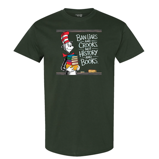 Ban Liars and Crooks Not History and Books Short Sleeve T Shirt