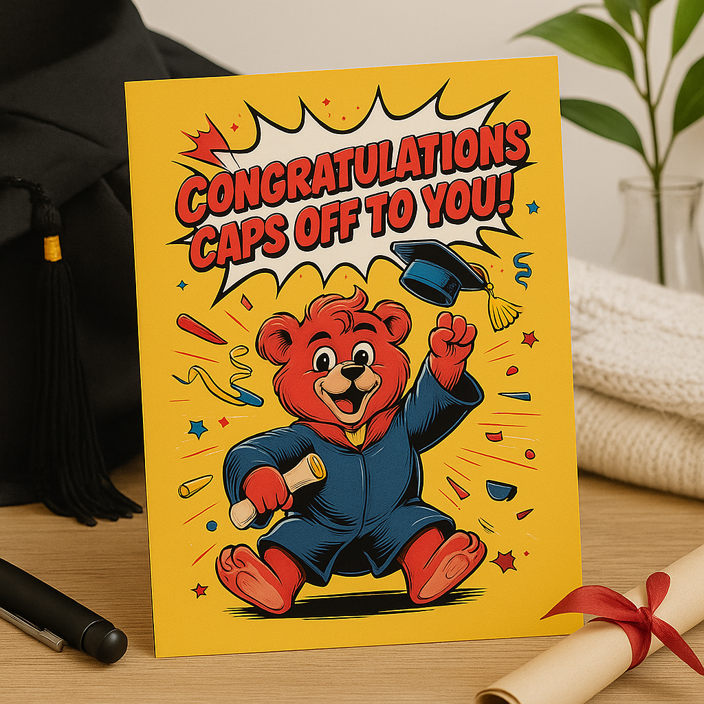 Bear Graduation Card