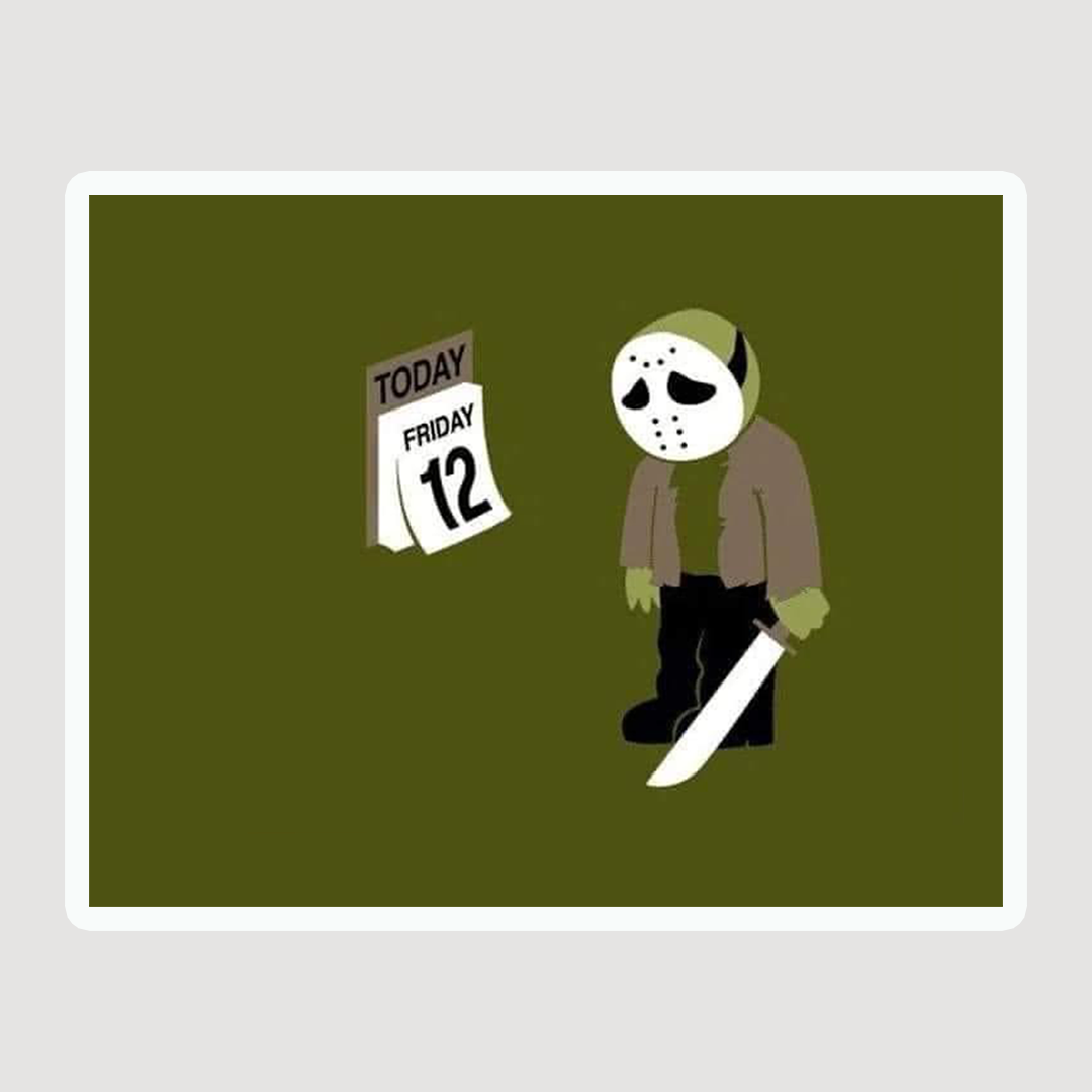 Friday the 12th Sticker