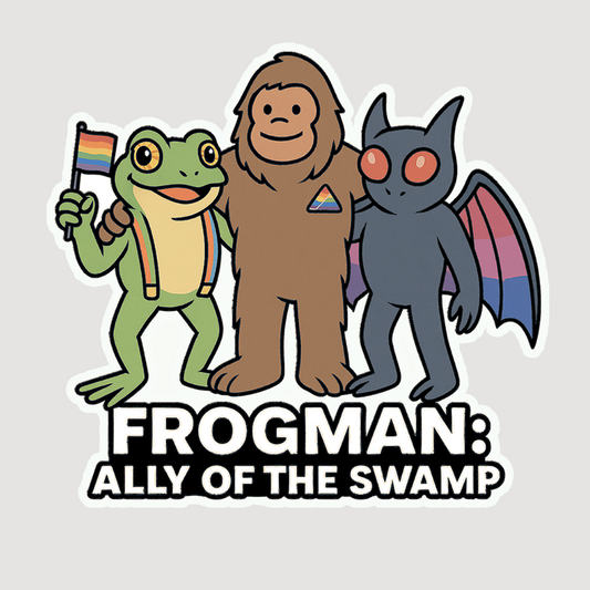 Frogman Pride Sticker
