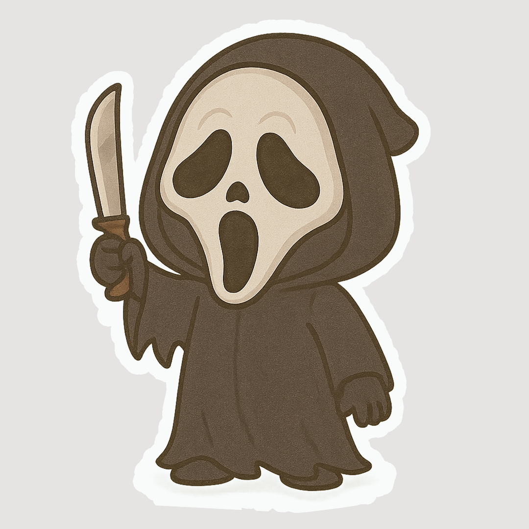 Chibi Ghost Face Sticker