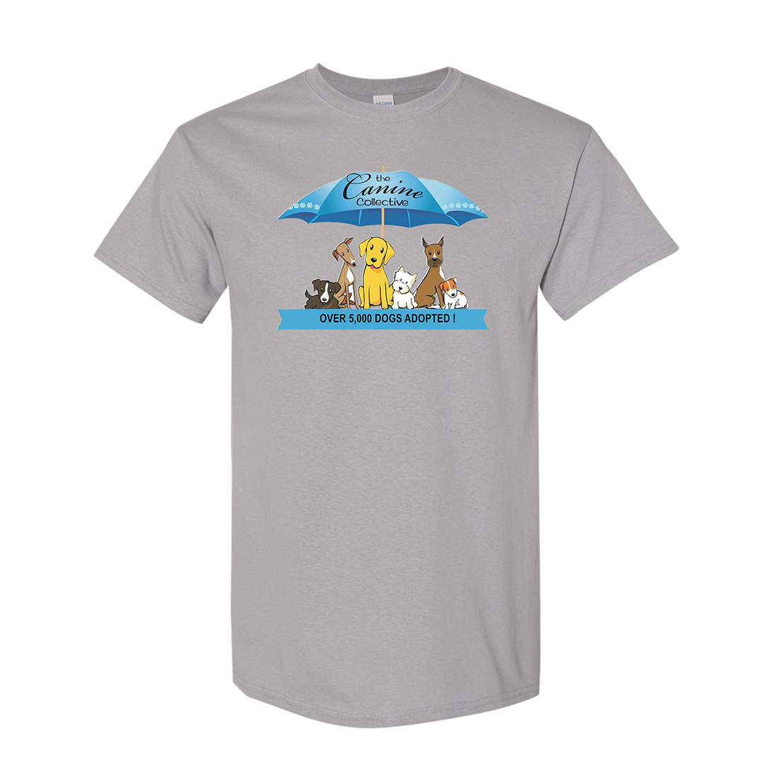 Canine Collective - Gray Short Sleeve Logo T Shirt