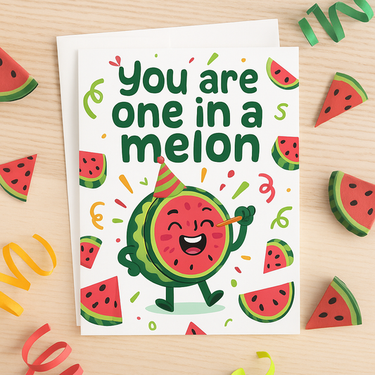 You Are One In A Mellon Greeting Card