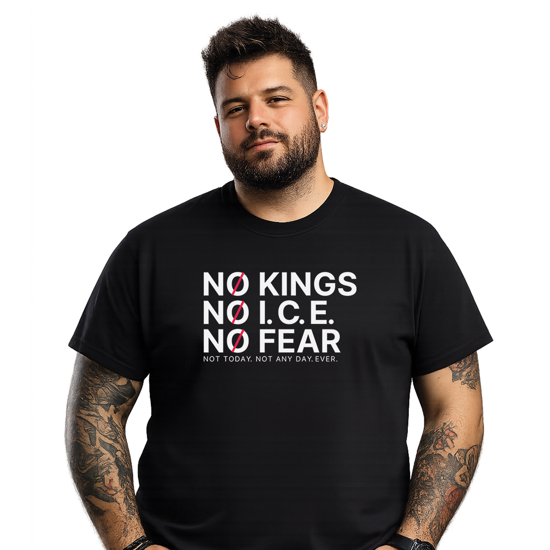 No Kings No Ice No Fear Short Sleeve T Shirt