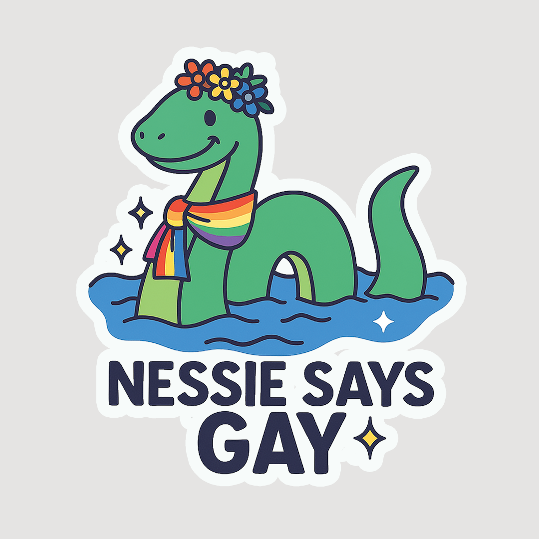 Nessie Says Gay Sticker