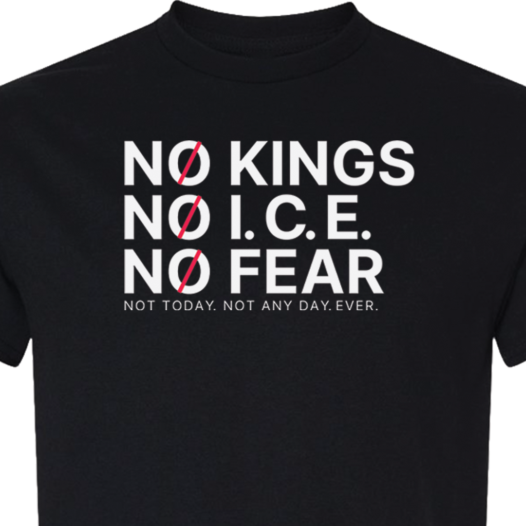 No Kings No Ice No Fear Short Sleeve T Shirt