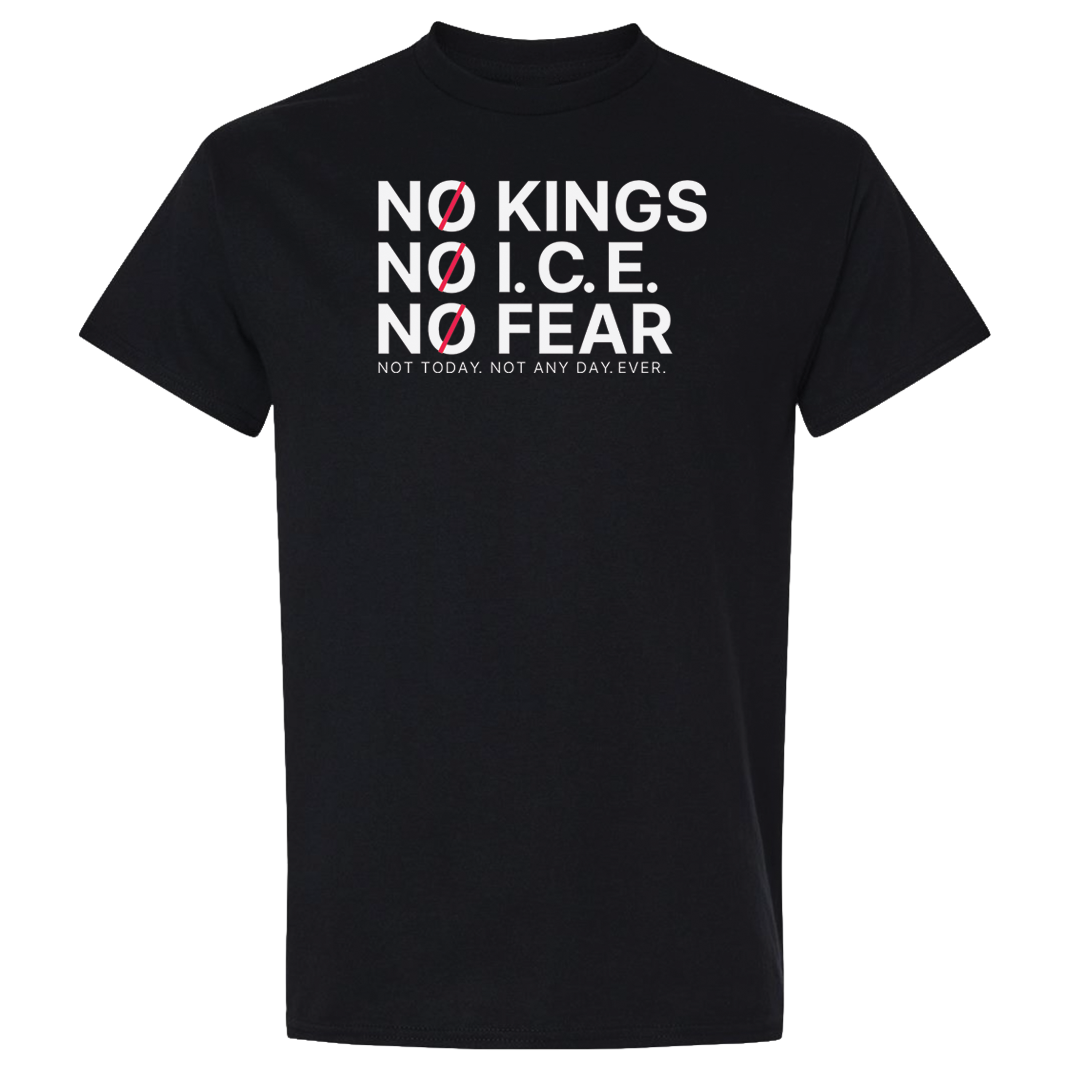 No Kings No Ice No Fear Short Sleeve T Shirt