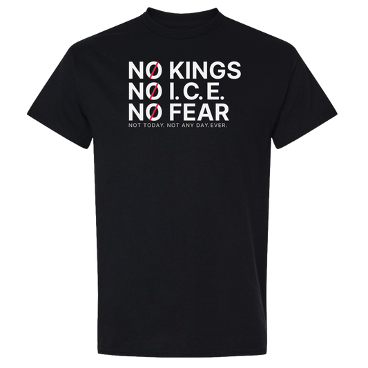 No Kings No Ice No Fear Short Sleeve T Shirt