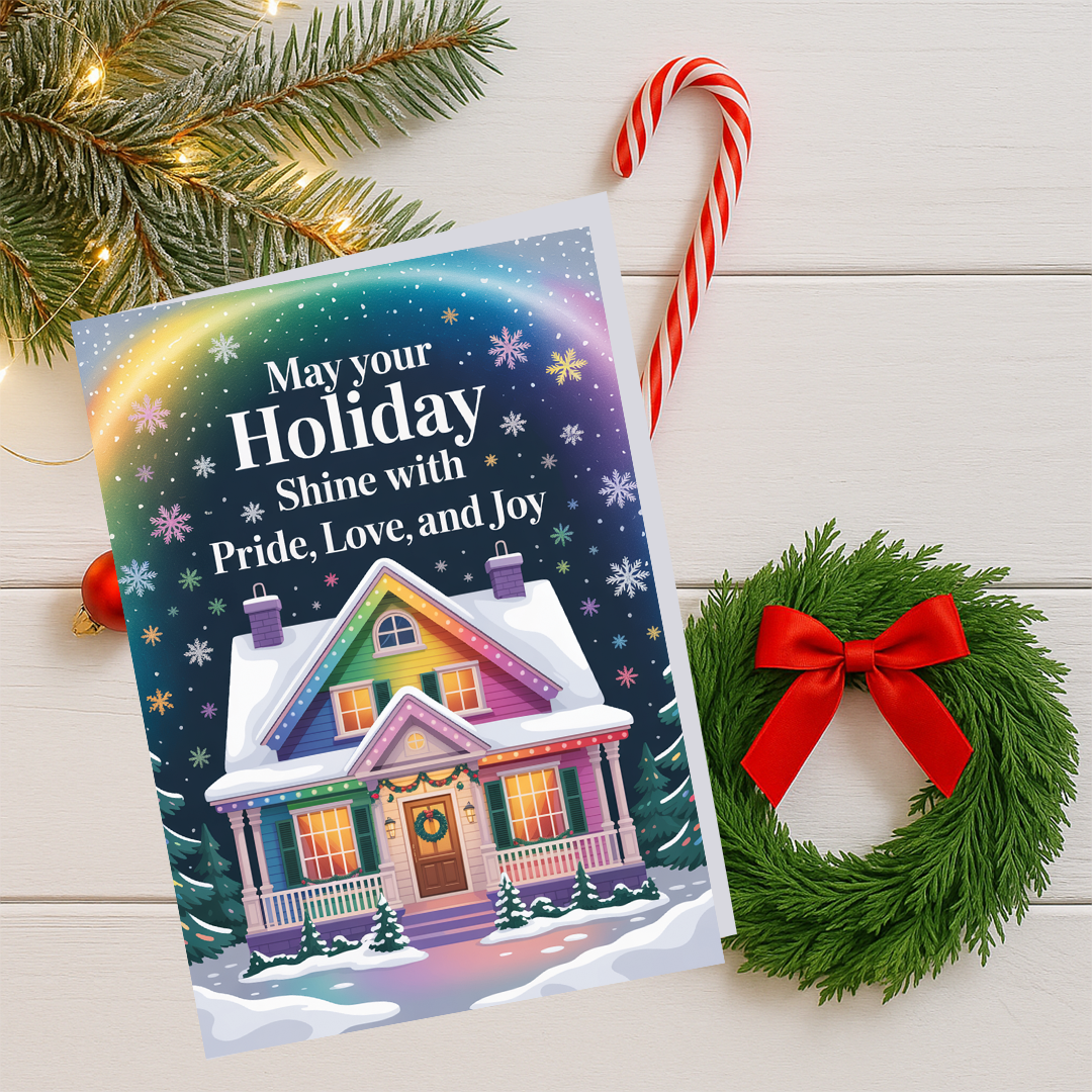 Pride Holiday House Greeting Card