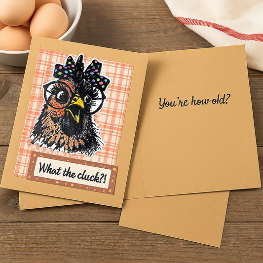 What the Cluck?! Birthday Card