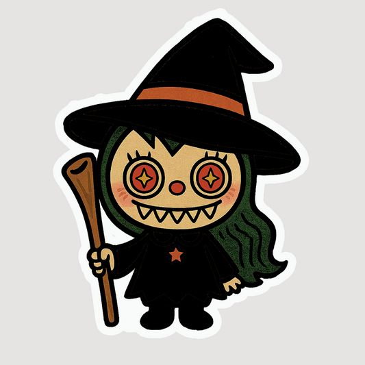 Witch Labubu Sticker
