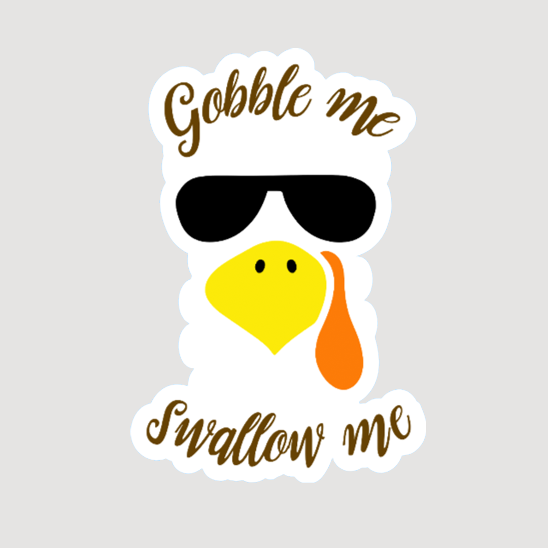 Goobble Me Swallow Me Sticker