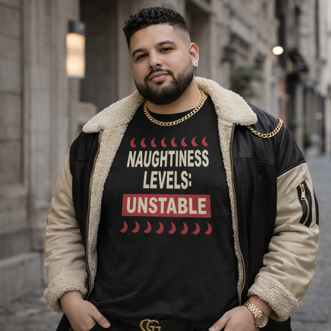Naughtiness Levels: Unstable - Graphic Short Sleeve Tee