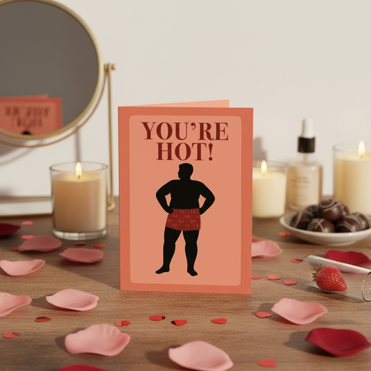 You're Hot Body Positive Card Lifestyle Mockup